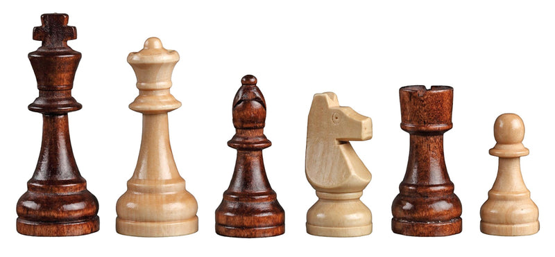 46cm Maple and Walnut Folding Chess Set - Official Staunton™ 