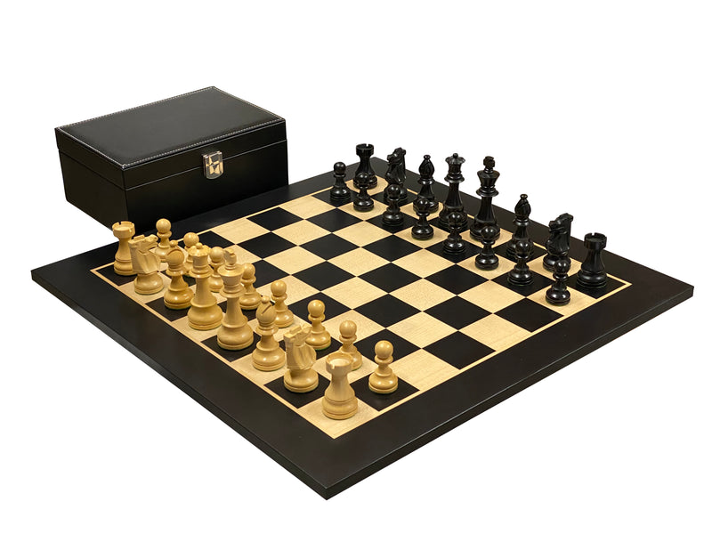 4" British Anegre Chess Set Combination - Official Staunton™ 