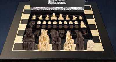 Isle of Lewis Presentation Chess Set & Anegre Chess Board - Official Staunton™ 