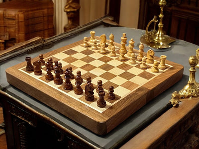 10 Inch Magnetic Hand Made Folding Chess Set - Official Staunton™ 