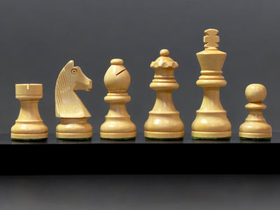 15.75" Classic Economy Anegre Chess Set & Slide Lid Box - Official Staunton™ 