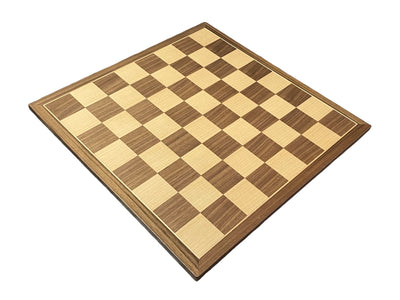 15.75"  Walnut and Maple Chess Board - Official Staunton™ 