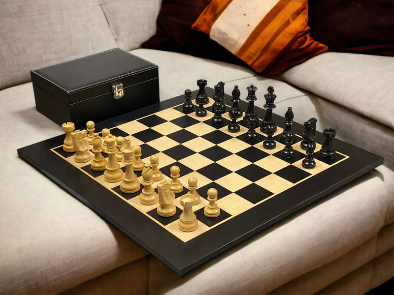 4" British Anegre Chess Set Combination - Official Staunton™ 