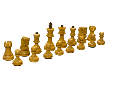 3"Zagreb Russian Acacia Chess Pieces 15.75" Mahogany Board and Box - Official Staunton™ 