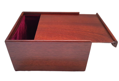 Large Mahogany Slide Lid Chess Box - UK Made - Official Staunton™ 